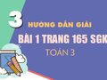 Bài 1 trang 165 SGK Toán 3