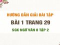 Bài 1 trang 29 SGK Ngữ văn 8 tập 2