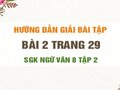 Bài 2 trang 29 SGK Ngữ văn 8 tập 2