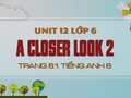 A Closer Look 2 Tiếng Anh lớp 6 Unit 12 trang 61