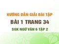 Bài 1 trang 34 SGK Ngữ văn 6 tập 2