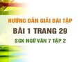 Bài 1 trang 29 SGK Ngữ văn 7 tập 2