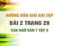 Bài 2 trang 29 SGK Ngữ văn 7 tập 2