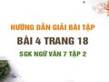 Bài 4 trang 18 SGK Ngữ văn 7 tập 2