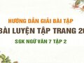 Bài luyện tập trang 20 SGK Ngữ văn 7 tập 2