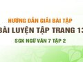 Bài luyện tập trang 13 SGK Ngữ văn 7 tập 2