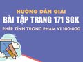 Toán lớp 3 trang 171: Giải bài tập trang 171 SGK Toán 3