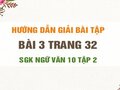 Bài 3 trang 32 SGK Ngữ văn 10 tập 2
