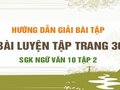 Bài luyện tập trang 30 SGK Ngữ văn 10 tập 2