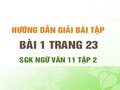 Bài 1 trang 23 SGK Ngữ văn 11 tập 2
