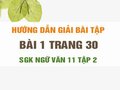 Bài 1 trang 30 SGK Ngữ văn 11 tập 2
