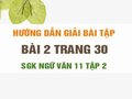 Bài 2 trang 30 SGK Ngữ văn 11 tập 2