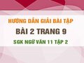 Bài 2 trang 9 SGK Ngữ văn 11 tập 2