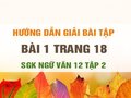 Bài 1 trang 18 SGK Ngữ văn 12 tập 2