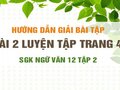 Bài 2 luyện tập trang 49 SGK Ngữ văn 12 tập 2