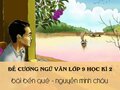 Đề cương Ngữ văn lớp 9 học kì 2 bài Bến quê