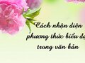 Cách nhận diện phương thức biểu đạt, thao tác phần Đọc hiểu