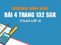 Bài 4 trang 132 SGK Toán 4