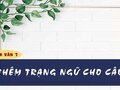 Soạn bài Thêm trạng ngữ cho câu