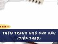 Soạn bài Thêm trạng ngữ cho câu (tiếp theo)