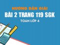 Bài 2 trang 119 SGK Toán 4
