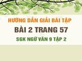 Bài 2 trang 57 SGK Ngữ văn 9 tập 2