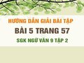 Bài 5 trang 57 SGK Ngữ văn 9 tập 2
