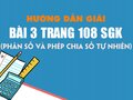 Bài 3 trang 108 SGK Toán 4