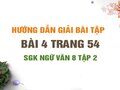 Bài 4 trang 54 SGK Ngữ văn 8 tập 2