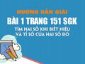 Bài 1 trang 151 SGK Toán 4