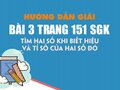 Bài 3 trang 151 SGK Toán 4