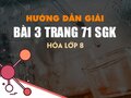 Bài 3 trang 71 SGK Hóa 8