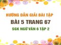 Bài 5 trang 67 SGK Ngữ văn 6 tập 2