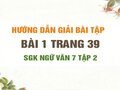 Bài 1 trang 39 SGK Ngữ văn 7 tập 2
