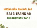 Bài 3 trang 40 SGK Ngữ văn 7 tập 2