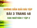 Bài 3 trang 48 SGK Ngữ văn 7 tập 2