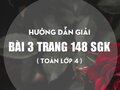 Bài 3 trang 148 SGK Toán 4