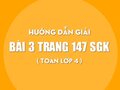 Bài 3 trang 147 SGK Toán 4