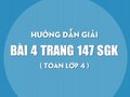 Bài 4 trang 147 SGK Toán 4