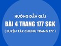 Bài 4 trang 177 SGK Toán 4 (Luyện tập chung trang 177)