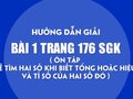Bài 1 trang 176 SGK Toán 4