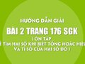 Bài 2 trang 176 SGK Toán 4