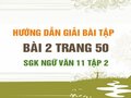 Bài 2 trang 50 SGK Ngữ văn 11 tập 2