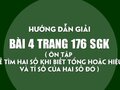 Bài 4 trang 176 SGK Toán 4