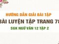 Bài luyện tập trang 78 SGK Ngữ văn 12 tập 2