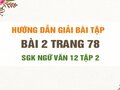 Bài 2 trang 78 SGK Ngữ văn 12 tập 2
