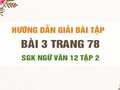 Bài 3 trang 78 SGK Ngữ văn 12 tập 2
