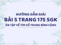 Bài 5 trang 175 SGK Toán 4