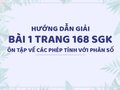 Bài 1 trang 168 SGK Toán 4