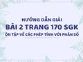 Bài 2 trang 170 SGK Toán 4
